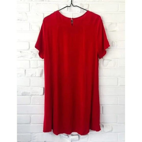 🍁Altar'd State Red Embroidered Swing Mini Dress - Picture 6 of 6